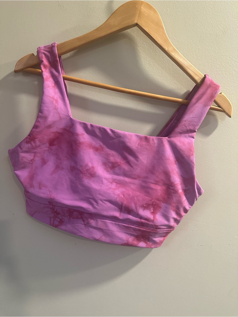 Purple Tie-Dye Sports Bra - Comfortable Support